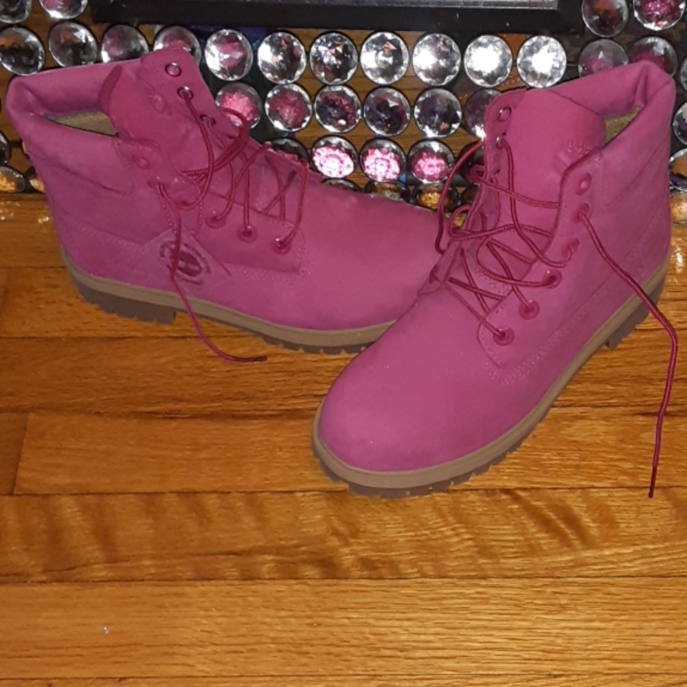 PINK TIMBERLANDS WATERPROOF